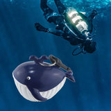 Maxbell Scuba Diving Mouthpiece Cover Cartoon Fish Shape Convenient with Swivel Clip Whale