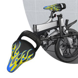 Maxbell Kids Bike Saddle Safety Cycling Accessories PU Leather Kids Bike Accessories Blue B