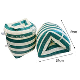 Maxbell Swimming Arm Rings Tube Armlets Float Sleeves Pool Inflatable Swim Arm Bands Green Stripe