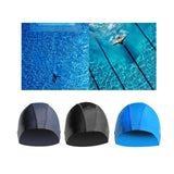 Maxbell Swim Cap Men Durable Hat for Holidays Long Short Water Sports Gray