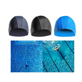 Maxbell Swim Cap Men Durable Hat for Holidays Long Short Water Sports Gray