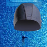 Maxbell Swim Cap Men Durable Hat for Holidays Long Short Water Sports Gray