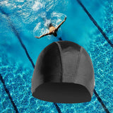 Maxbell Swim Cap Men Durable Hat for Holidays Long Short Water Sports Black