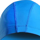 Maxbell Swim Cap Men Durable Hat for Holidays Long Short Water Sports Blue