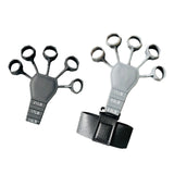 Maxbell Finger Exerciser Stretcher Athlete Power Exercise Hand Grip Strengthener 2pcs black and gray