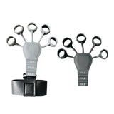 Maxbell Finger Exerciser Stretcher Athlete Power Exercise Hand Grip Strengthener 2pcs black and gray