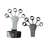 Maxbell Finger Exerciser Stretcher Athlete Power Exercise Hand Grip Strengthener 2pcs black and gray