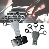 Maxbell Finger Exerciser Stretcher Athlete Power Exercise Hand Grip Strengthener 2pcs black and gray