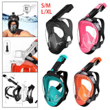 Maxbell Adult Scuba Diving Mask Camera Mount Swim Mask for Swimming Free Diving Gear S M Black