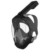 Maxbell Adult Scuba Diving Mask Camera Mount Swim Mask for Swimming Free Diving Gear S M Black