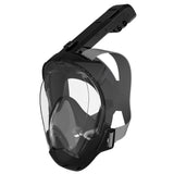 Maxbell Adult Scuba Diving Mask Camera Mount Swim Mask for Swimming Free Diving Gear S M Black