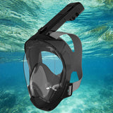 Maxbell Adult Scuba Diving Mask Camera Mount Swim Mask for Swimming Free Diving Gear S M Black