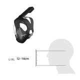 Maxbell Adult Scuba Diving Mask Camera Mount Swim Mask for Swimming Free Diving Gear L XL Black