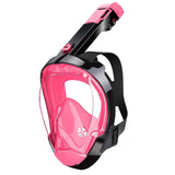 Maxbell Adult Scuba Diving Mask Camera Mount Swim Mask for Swimming Free Diving Gear S M Black Pink