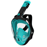 Maxbell Adult Scuba Diving Mask Camera Mount Swim Mask for Swimming Free Diving Gear S M Green Black