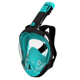 Maxbell Adult Scuba Diving Mask Camera Mount Swim Mask for Swimming Free Diving Gear S M Green Black