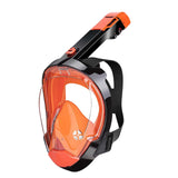 Maxbell Adult Scuba Diving Mask Camera Mount Swim Mask for Swimming Free Diving Gear S M Black Orange