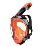 Maxbell Adult Scuba Diving Mask Camera Mount Swim Mask for Swimming Free Diving Gear S M Black Orange