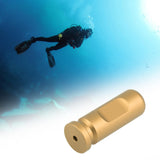 Maxbell Freediving Ear Equalization Exerciser Aluminum Practing Ear Pressure Balance Gold