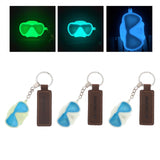 Maxbell Diving Key Ring Glow in Dark Keychain for Outdoor Night Walking Green