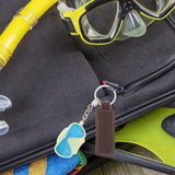 Maxbell Diving Key Ring Glow in Dark Keychain for Outdoor Night Walking Green