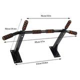 Maxbell Chin up Bar Gym Portable Doorway Exercise Bar Pull Up Bar Door Horizontal Bar black