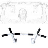 Maxbell Chin up Bar Gym Portable Doorway Exercise Bar Pull Up Bar Door Horizontal Bar white