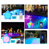 Maxbell RGB Submersible Light RGB Swimming Pool Night Lamp for Swimming Pool Wedding