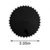 Maxbell Trampoline Mat Equipment Accessory Gym Workout Lightweight Round Jumping Pad 10ft with 60 Buckles