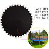 Maxbell Trampoline Mat Equipment Accessory Gym Workout Lightweight Round Jumping Pad 15ft with 90 Buckles