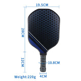Maxbell Carbon Fiber Pickleball Paddles Advanced Player Home Gym Pickleball Rackets Style C