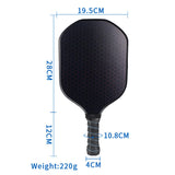 Maxbell Carbon Fiber Pickleball Paddles Advanced Player Home Gym Pickleball Rackets Style E