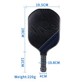 Maxbell Carbon Fiber Pickleball Paddles Advanced Player Home Gym Pickleball Rackets Style F