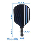 Maxbell Carbon Fiber Pickleball Paddles Advanced Player Home Gym Pickleball Rackets Style H