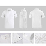 Maxbell Mens Short Sleeve T Shirt Casual Tee Shirt for Business Hiking Daily Leisure S White