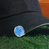 Maxbell Golf Hat Clip Ball Marker Golf Alignment Reader Tool Golf Putting Aid Reader Blue