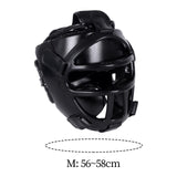 Maxbell Boxing Headgear Unisex Portable Martial Arts Helmet Mma Muay Thai Karate Black Color M