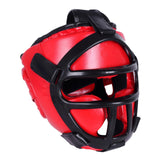 Maxbell Boxing Headgear Unisex Portable Martial Arts Helmet Mma Muay Thai Karate Red of S