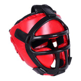 Maxbell Boxing Headgear Unisex Portable Martial Arts Helmet Mma Muay Thai Karate Red of S