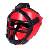 Maxbell Boxing Headgear Unisex Portable Martial Arts Helmet Mma Muay Thai Karate Red of S