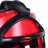 Maxbell Boxing Headgear Unisex Portable Martial Arts Helmet Mma Muay Thai Karate Red of S