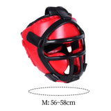 Maxbell Boxing Headgear Unisex Portable Martial Arts Helmet Mma Muay Thai Karate Red M