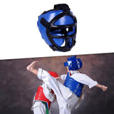 Maxbell Boxing Headgear Unisex Portable Martial Arts Helmet Mma Muay Thai Karate Blue S