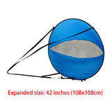 Maxbell Downwind Wind Sail Kit 42" Popup Kayak Wind Sail for Inflatable Boats Canoes blue