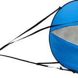 Maxbell Downwind Wind Sail Kit 42" Popup Kayak Wind Sail for Inflatable Boats Canoes blue
