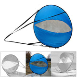 Maxbell Downwind Wind Sail Kit 42" Popup Kayak Wind Sail for Inflatable Boats Canoes blue