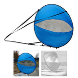 Maxbell Downwind Wind Sail Kit 42" Popup Kayak Wind Sail for Inflatable Boats Canoes blue