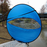 Maxbell Downwind Wind Sail Kit 42" Popup Kayak Wind Sail for Inflatable Boats Canoes blue