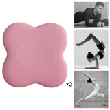 Maxbell 2Pcs Yoga Knee Pads Yoga Mat Accessory Balance Cushion for Ankle Elbow Floor Pink