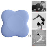Maxbell 2Pcs Yoga Knee Pads Yoga Mat Accessory Balance Cushion for Ankle Elbow Floor Blue